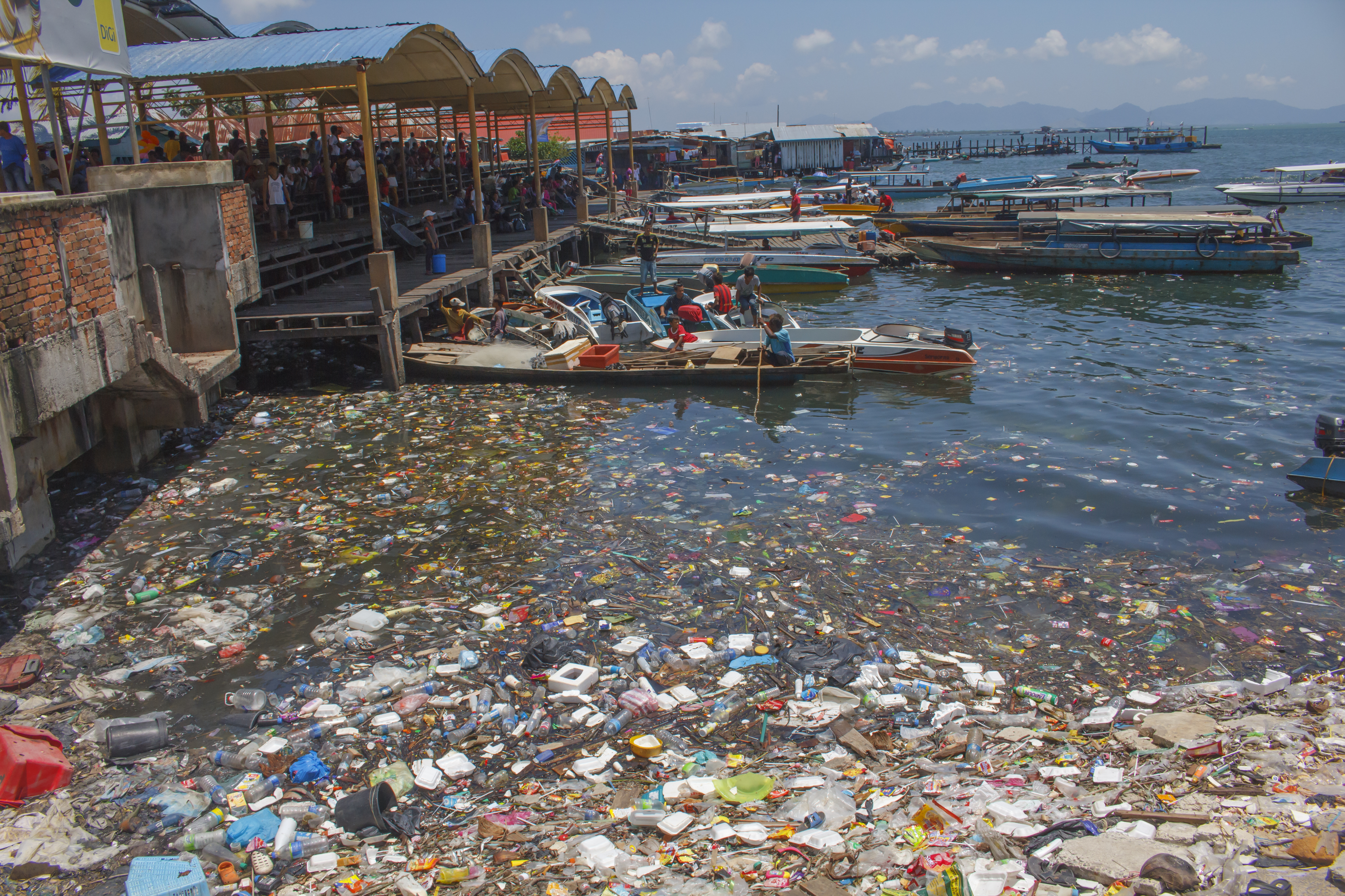 Plastic in the ocean