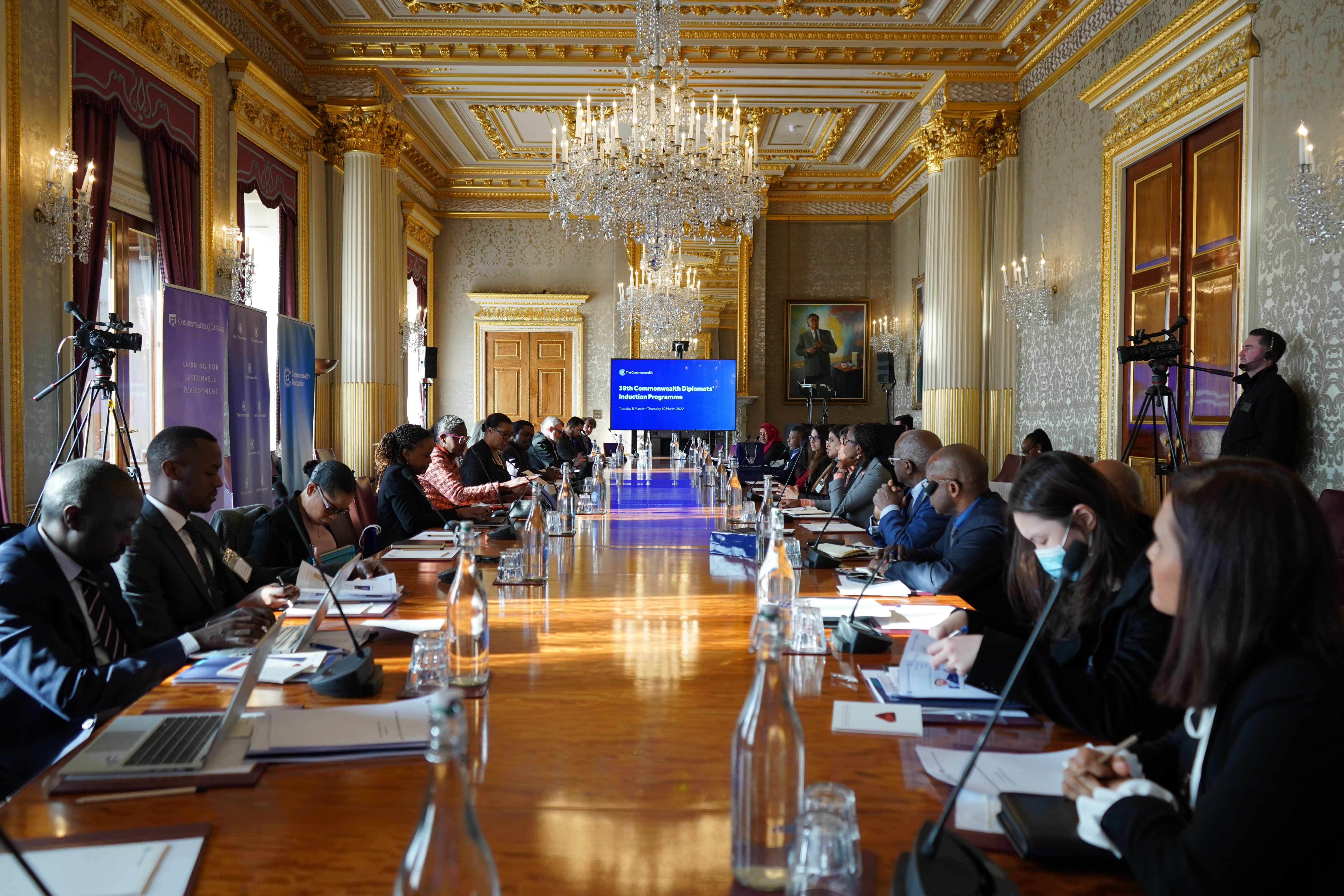 Participants around the table for the Commonwealth Diplomats Induction Programme