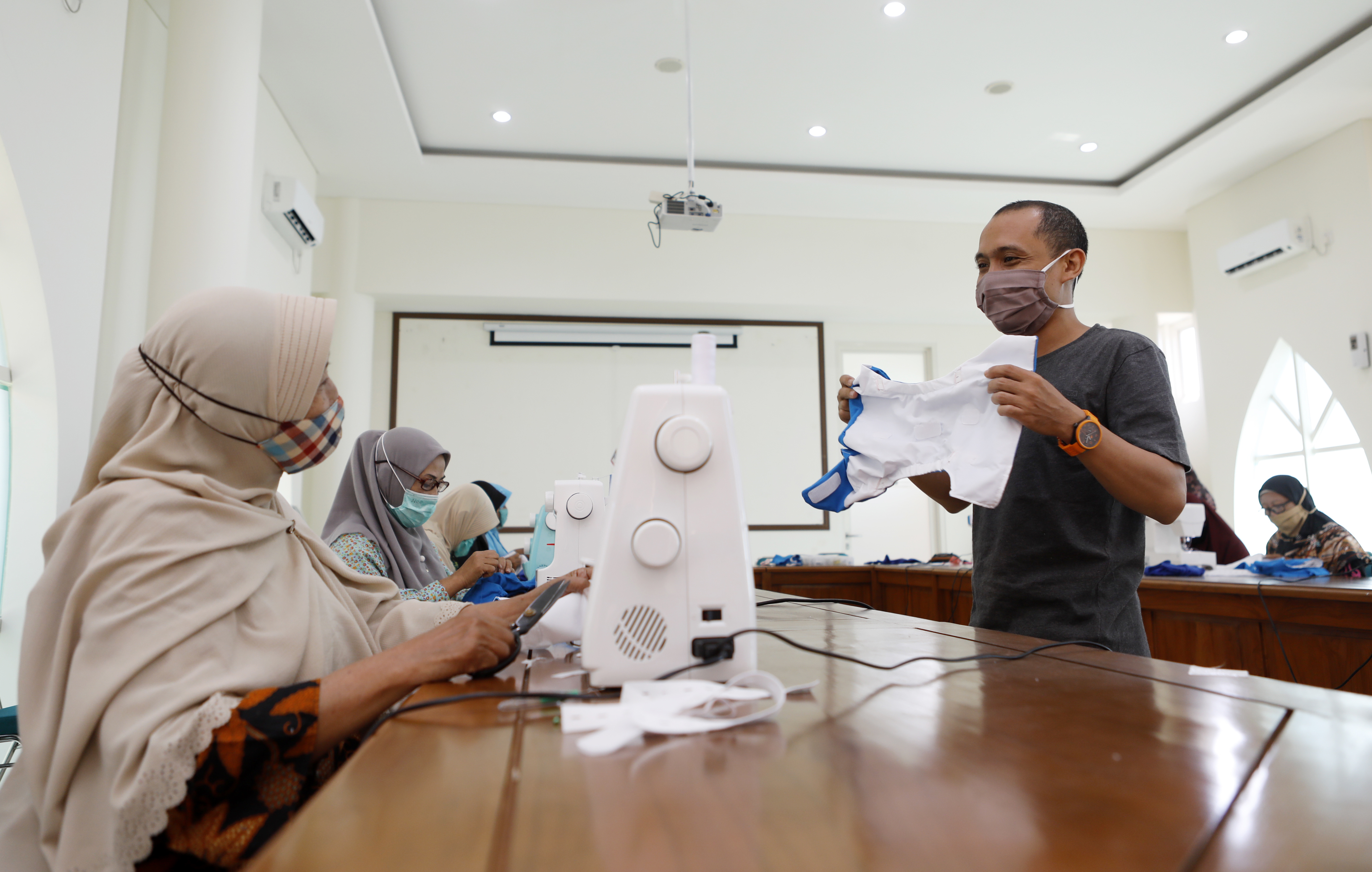 Making reusable diapers in Indonesia