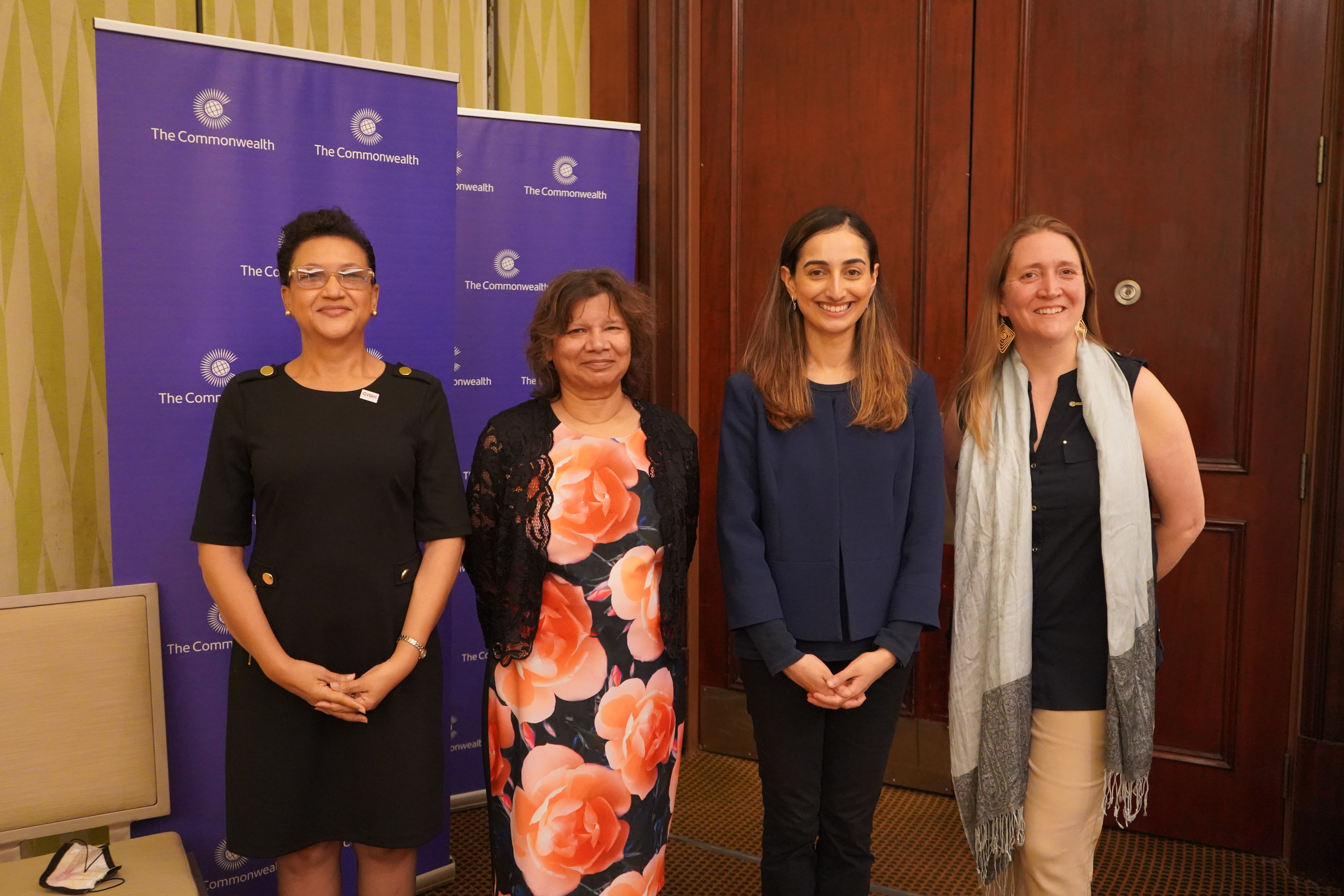 Dr Shavana Haythornthwaite, Lady Anande Trotman Joseph, H.E Lilian Chatterjee and Alisha Todd