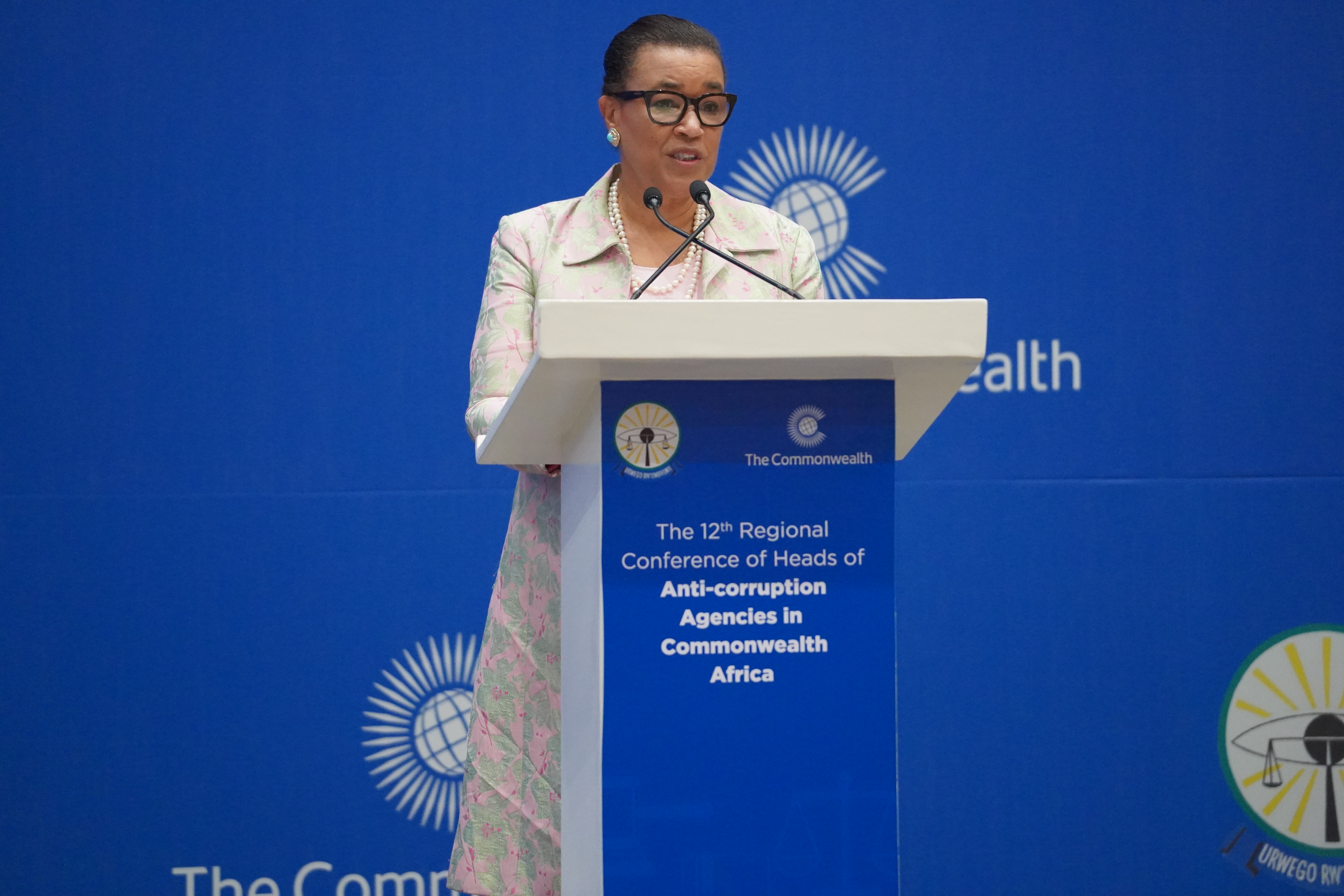 Commonwealth Secretary-General The Rt Hon Patricia Scotland, QC, speaking at the Conference