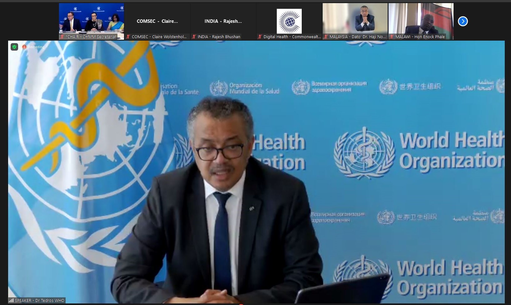 WHO Director-General, Dr Tedros Adhanom Ghebreyesus