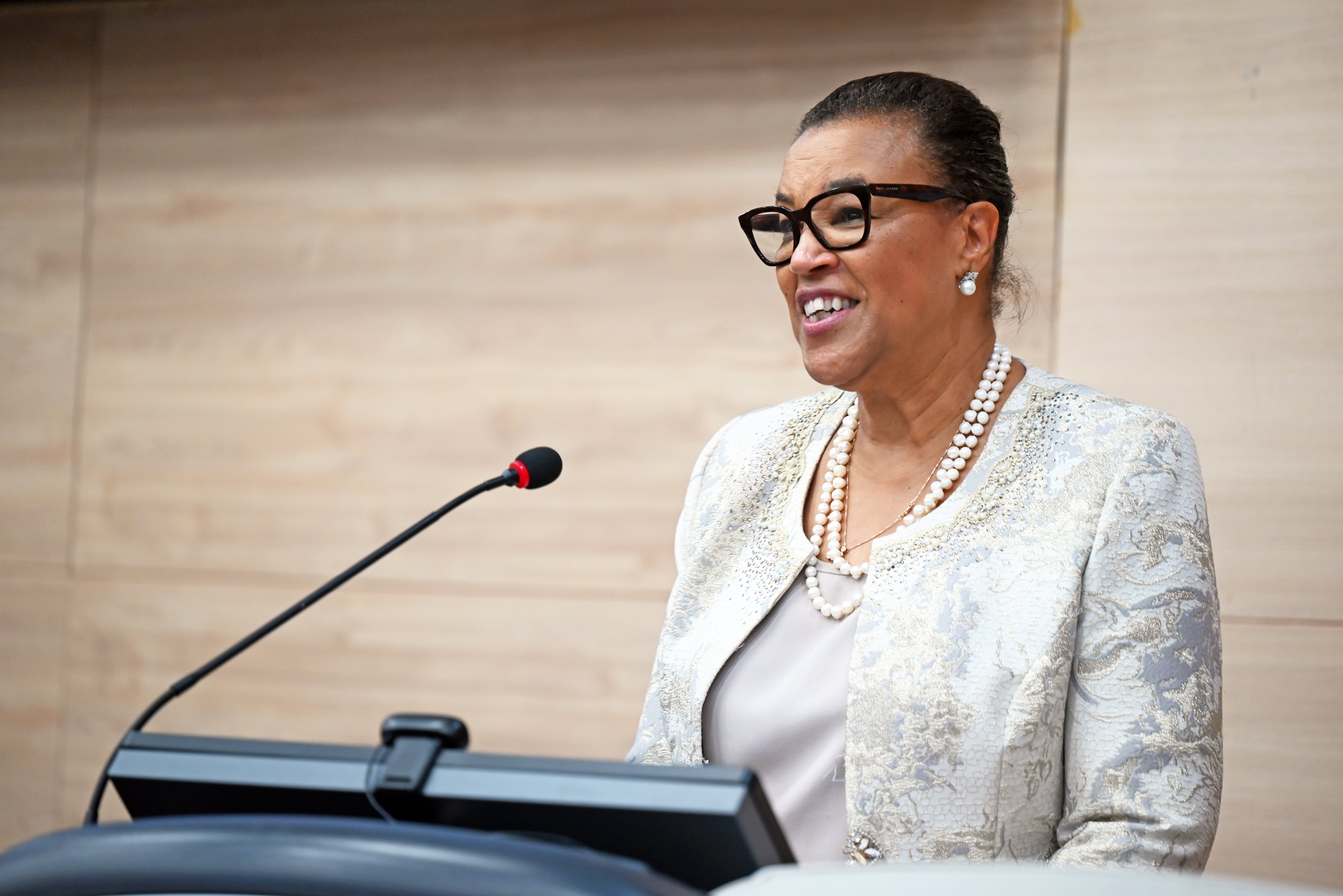 Commonwealth Secretary-General The Rt Hon Patricia Scotland QC, speaking at the Management Development Institute (MDI) 