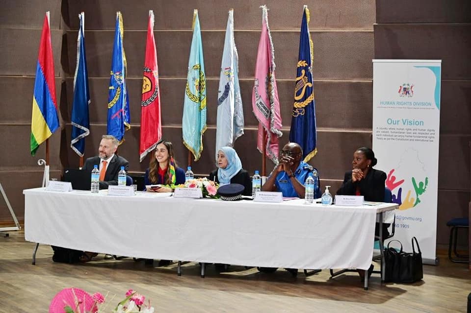 The panel at the five-day training workshop in Mauritius