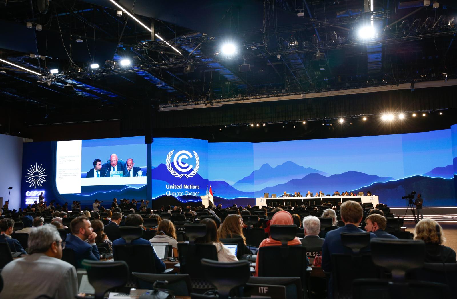 Delegates at COP27
