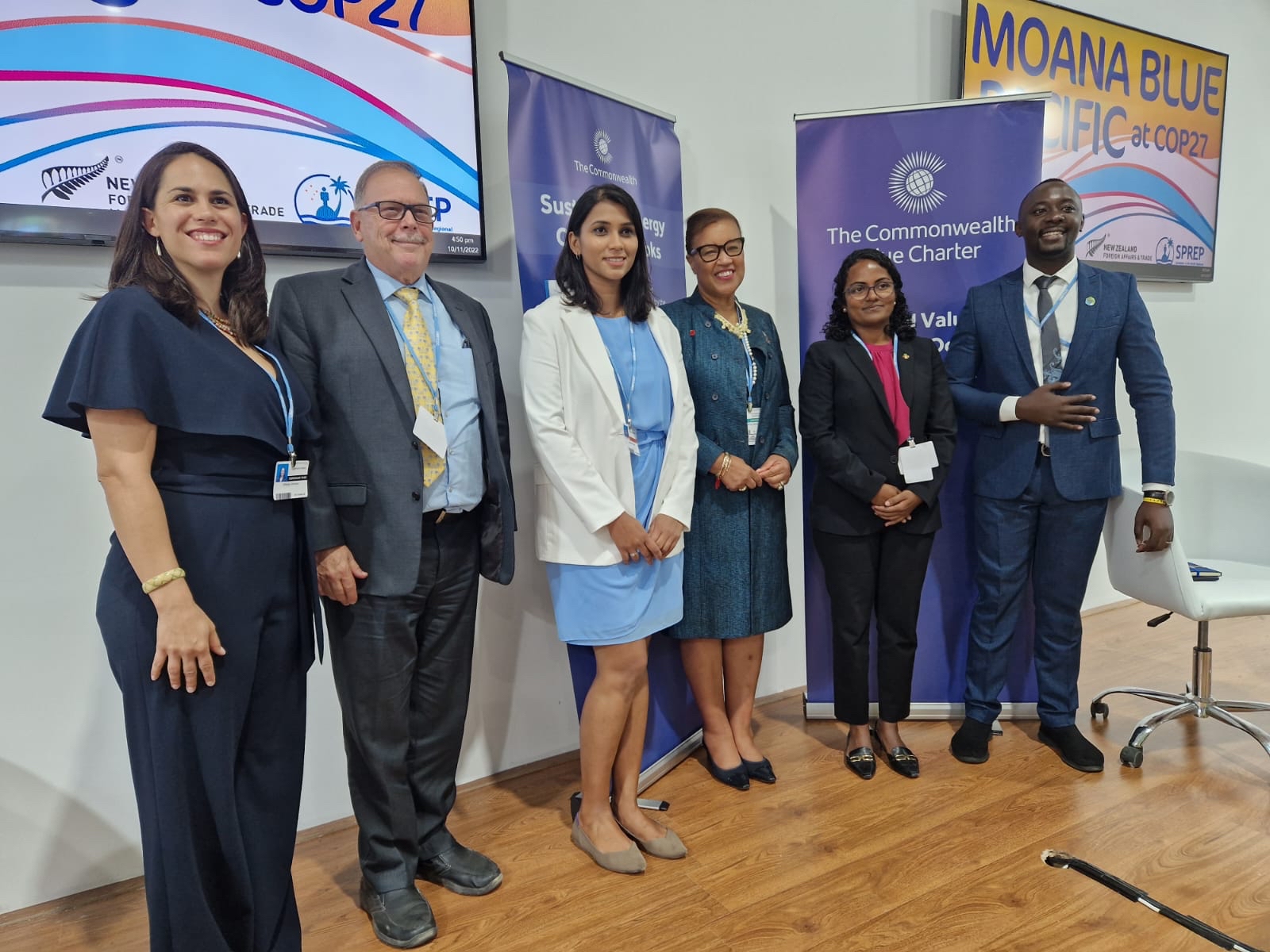 Dr Josheena Naggea at a Commonwealth side event at COP27