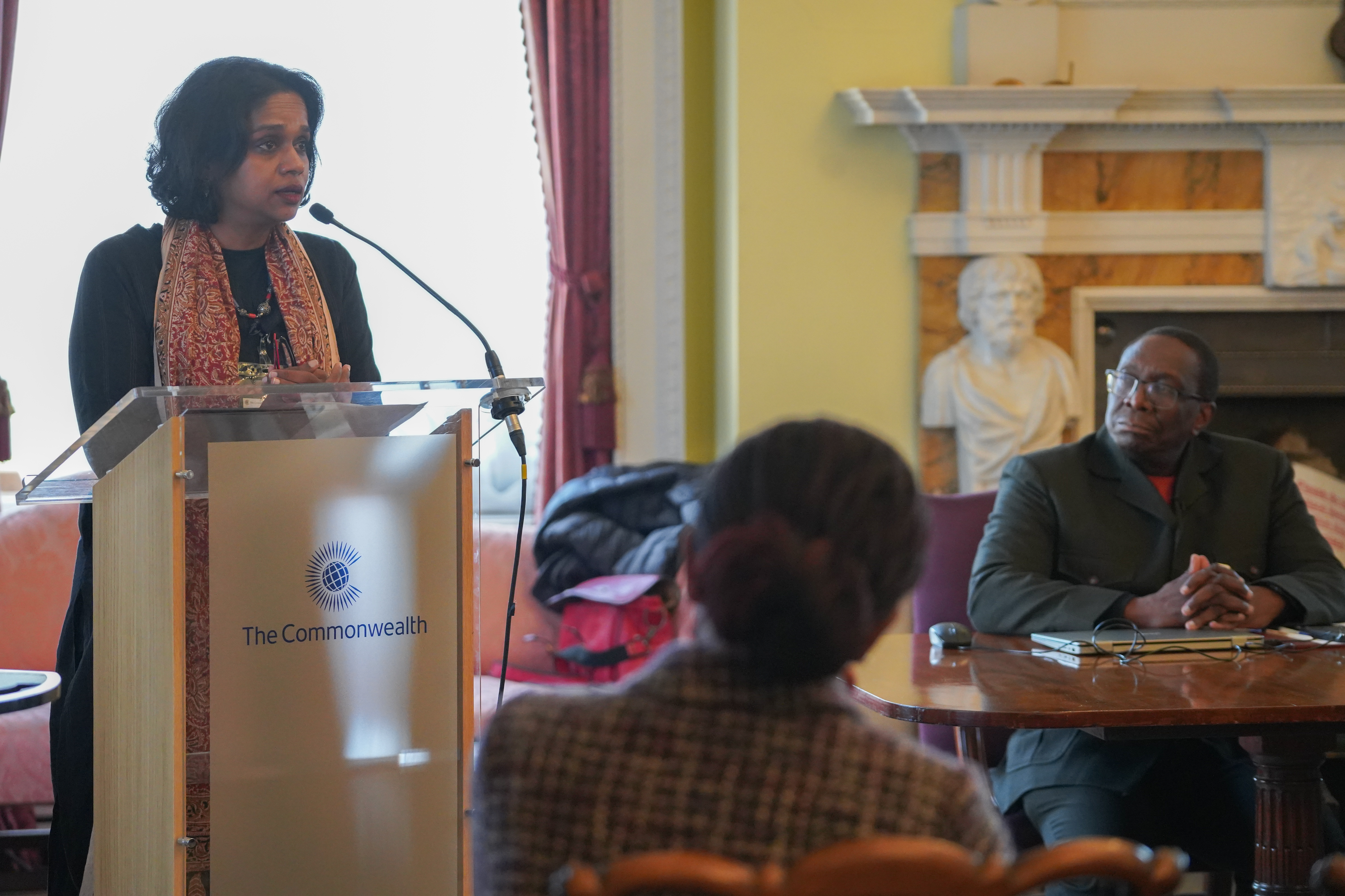 Ms Bhavani Fonseka, Senior Researcher & Lawyer, Centre for Policy Alternatives speaking at the rule of law seminar