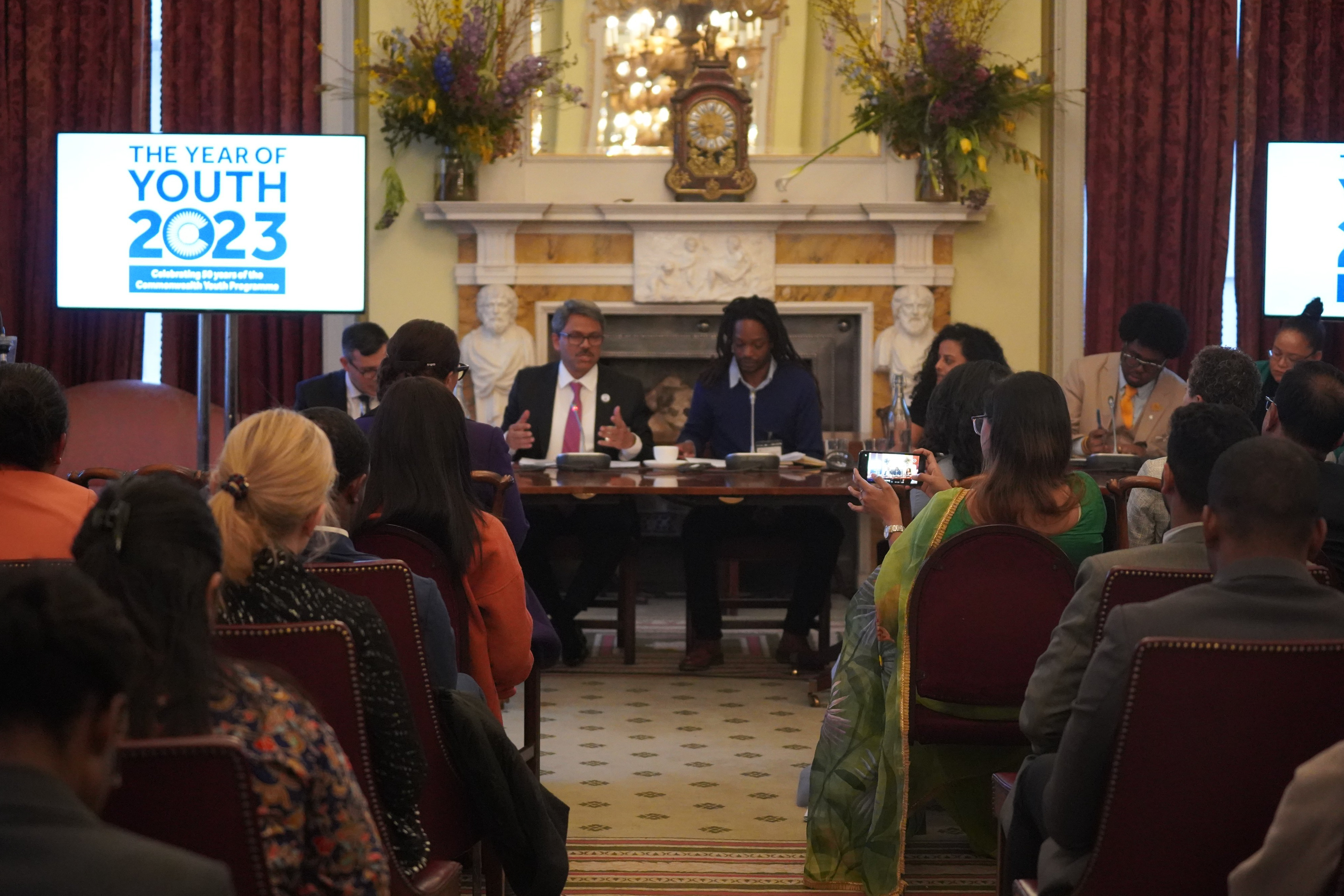 Panelists at the event on Democracy Today in the Commonwealth: Enhancing Youth Political Participation in Governance