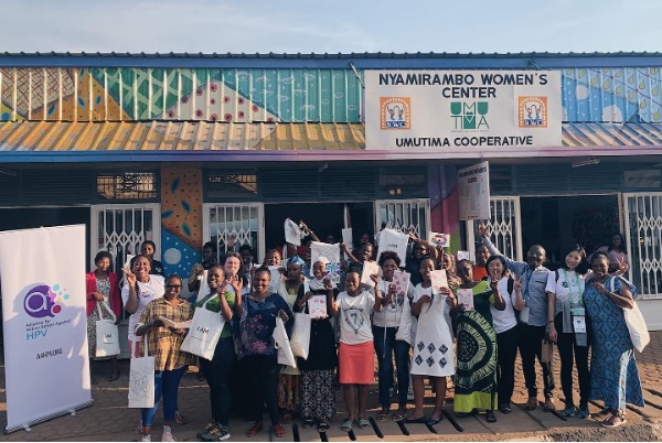 A4HPV leaders delivering community level sessions in Rwanda to raise  awareness on HPV vaccines and cervical cancer screening