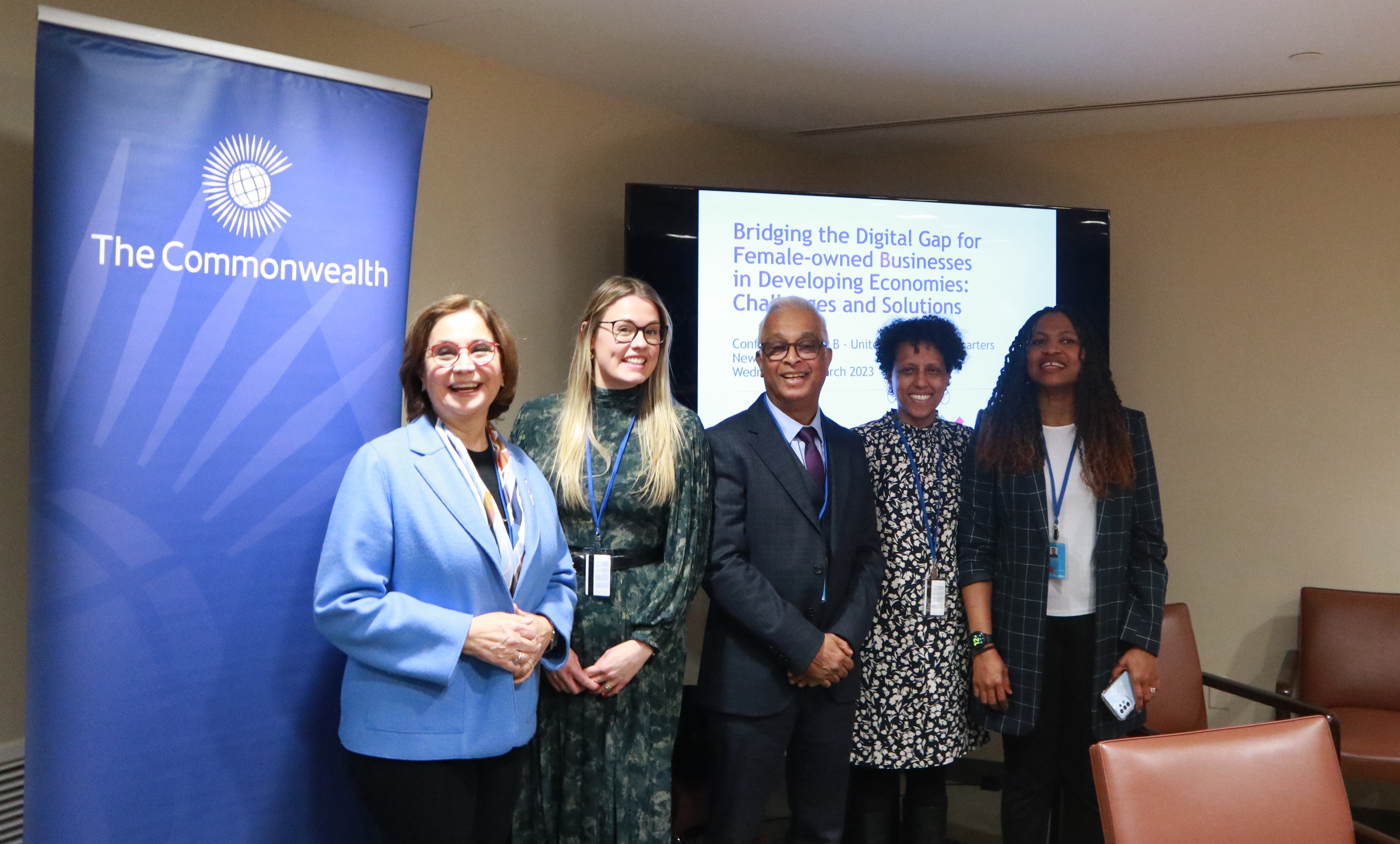 Speakers at the Commonwealth Secretariat and the International Trade Centre (ITC) joint event