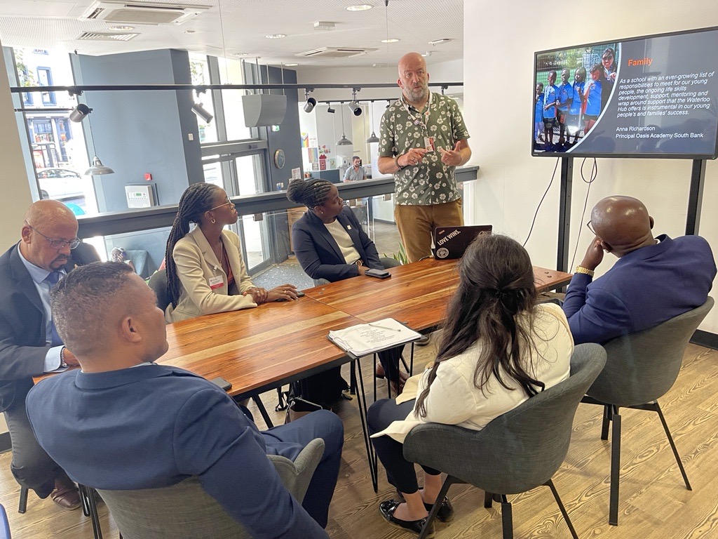 Youth ministers on a site visit of a youth project in London