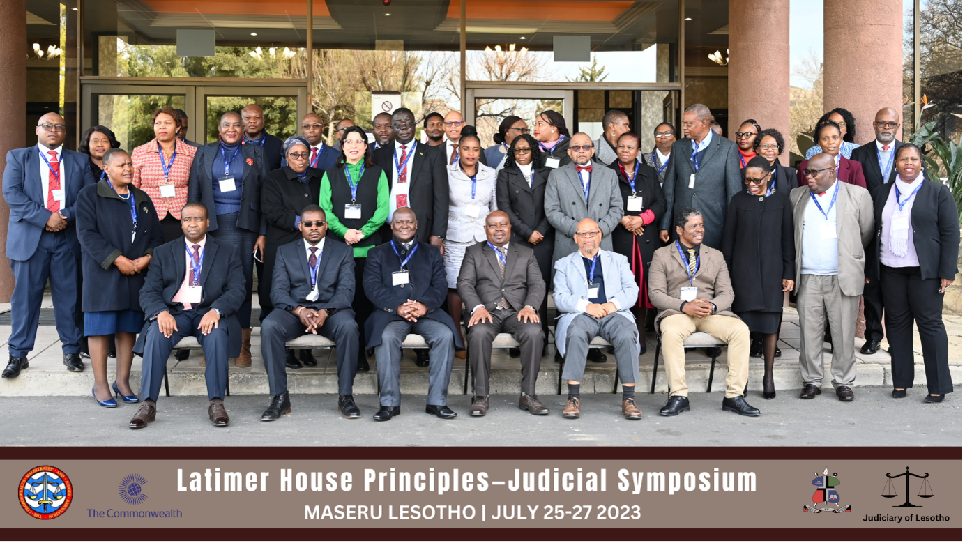 Photo of Lesotho judges and senior magistrates who attended the inaugural Latimer House Dialogues Symposium