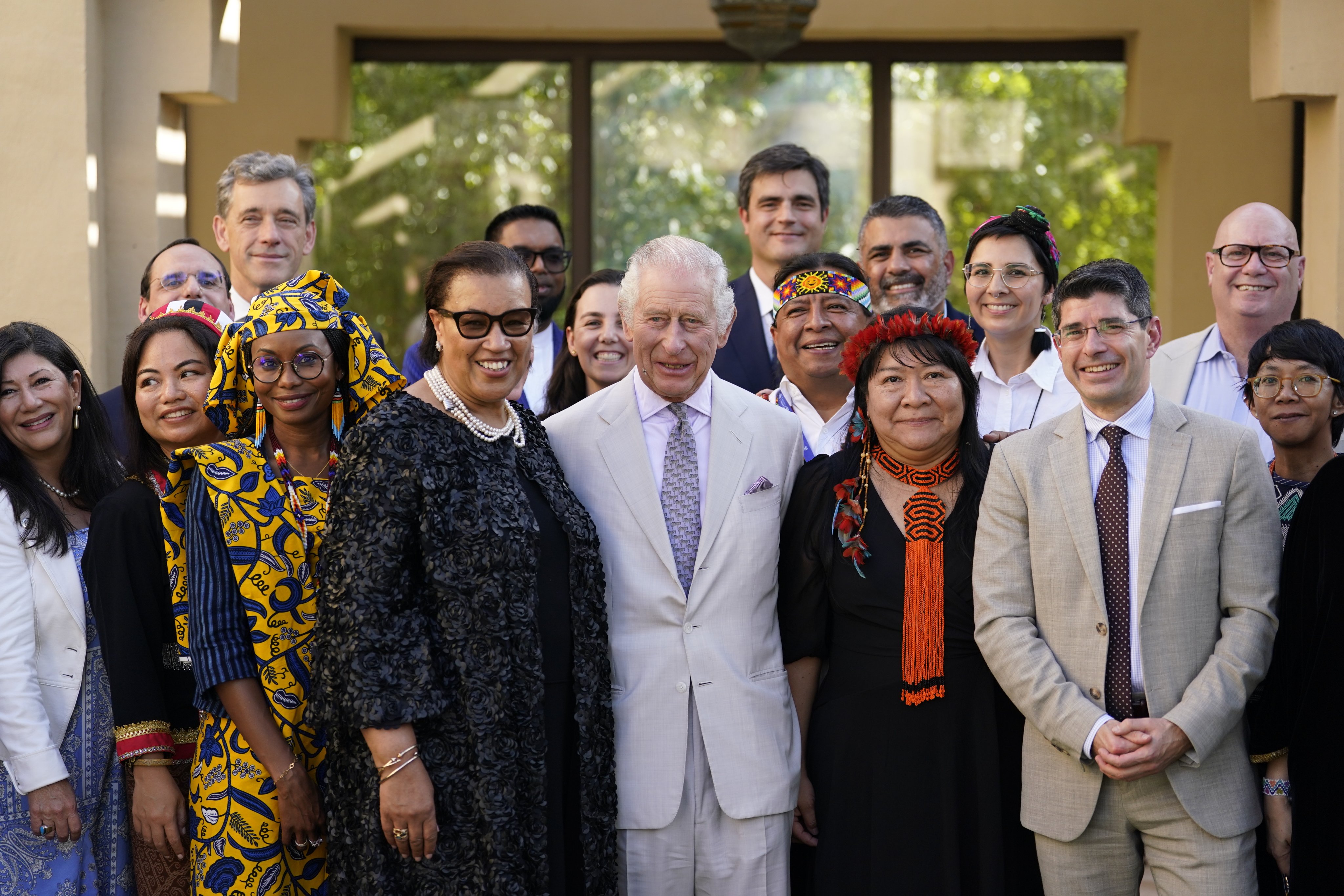 Commonwealth Secretary-General The Rt Hon Patricia Scotland KC and His Majesty The King at the launch of the Wildfire-Resilient Landscapes Network