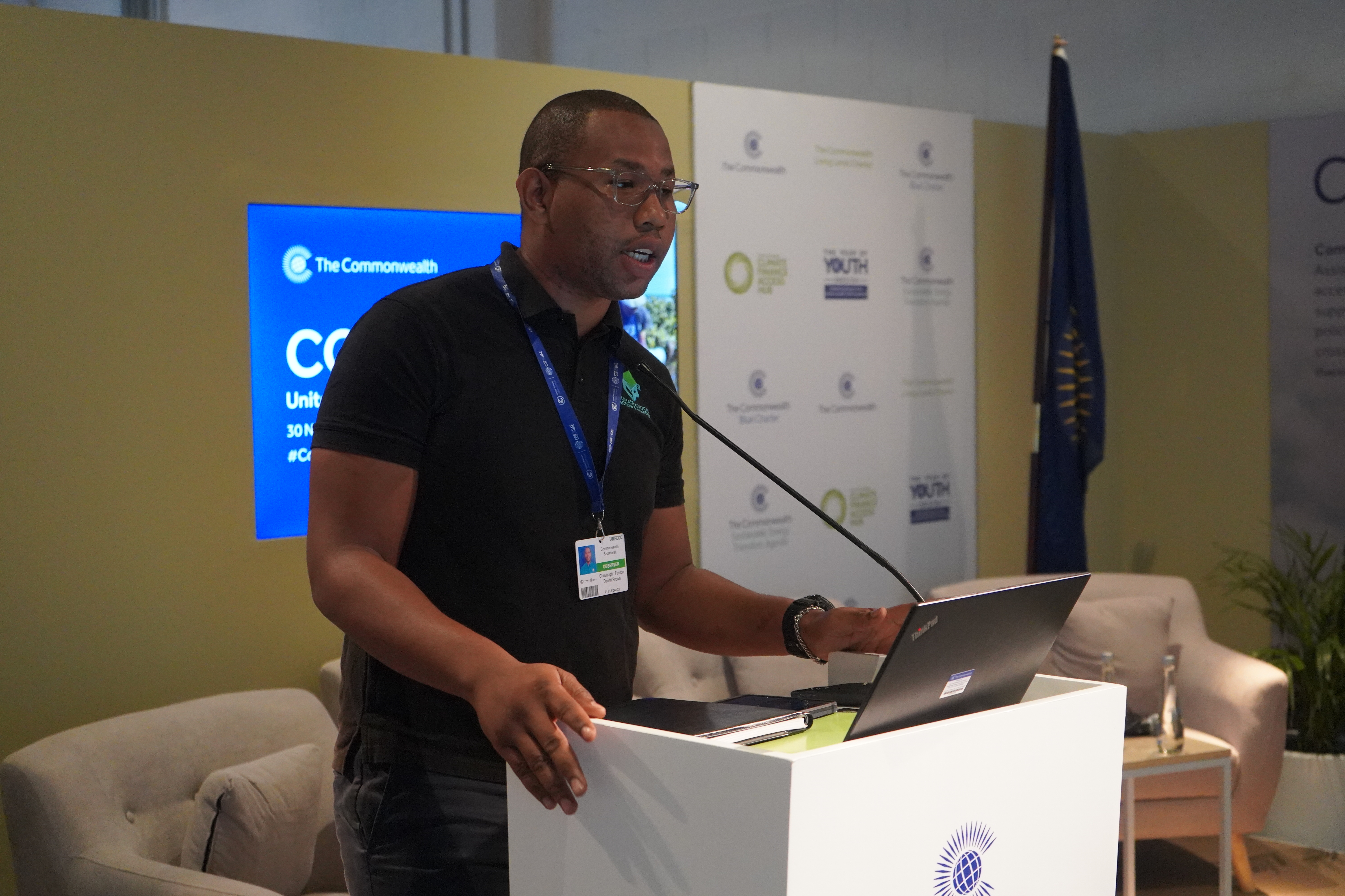 Chevaughn Brown, Membership Lead at the Commonwealth Youth Climate Change Network