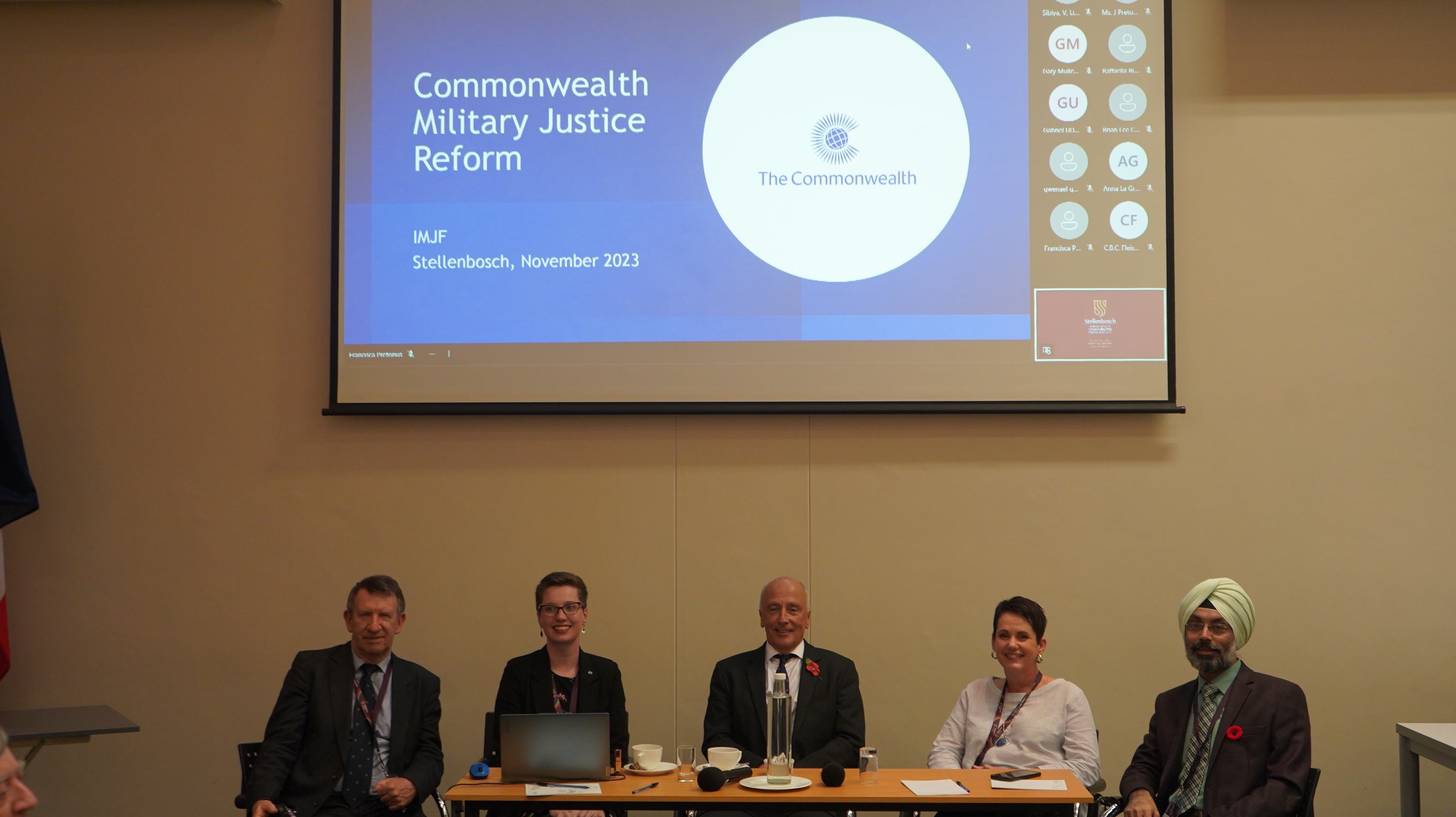 Panel at the Military Justice Workshop event