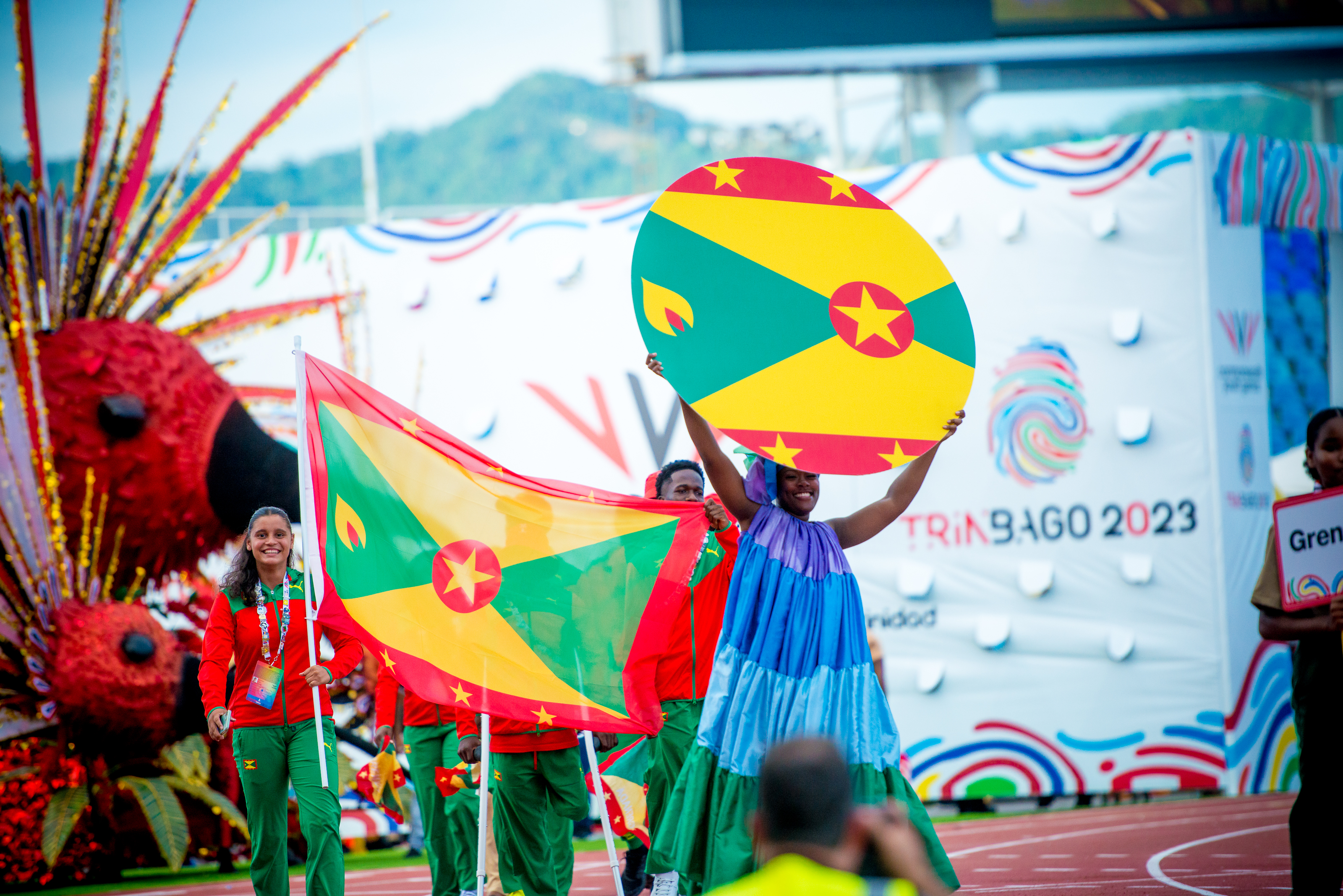 Young athletes from Grenada at the 2023 Commonwealth Youth Games