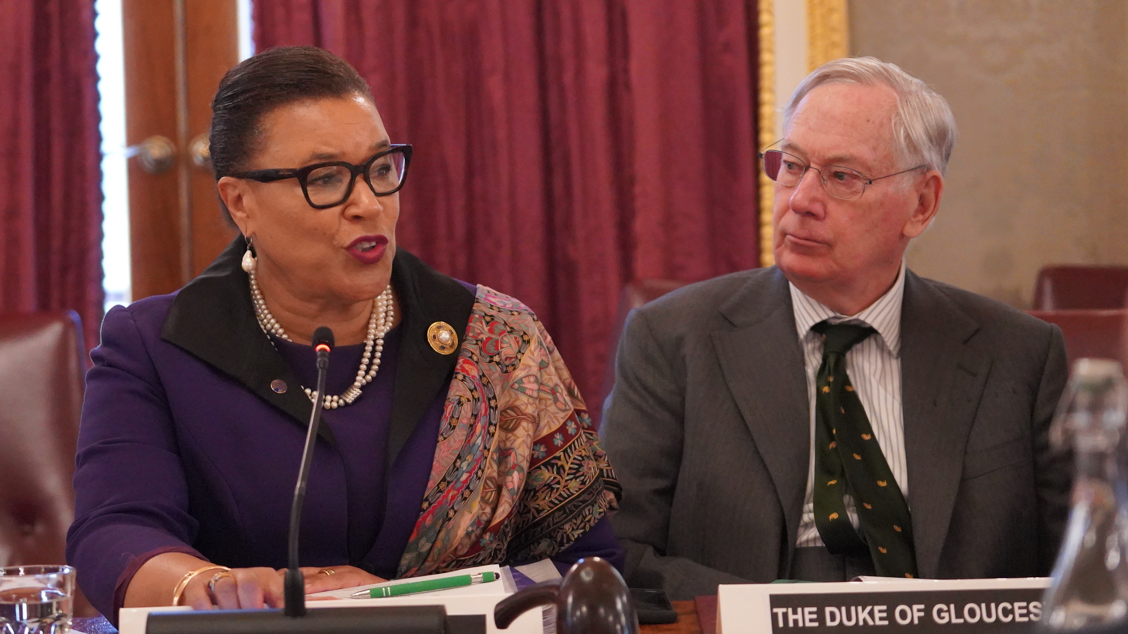 Commonwealth Secretary-General, The Rt Hon Patricia Scotland KC, and the Duke of Gloucester