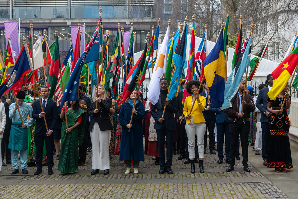 Flagbearers at the Commonwealth Day 2024
