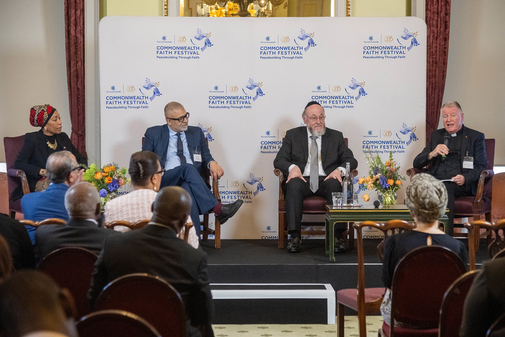 A panel of speakers at the Commonwealth Faith Festival