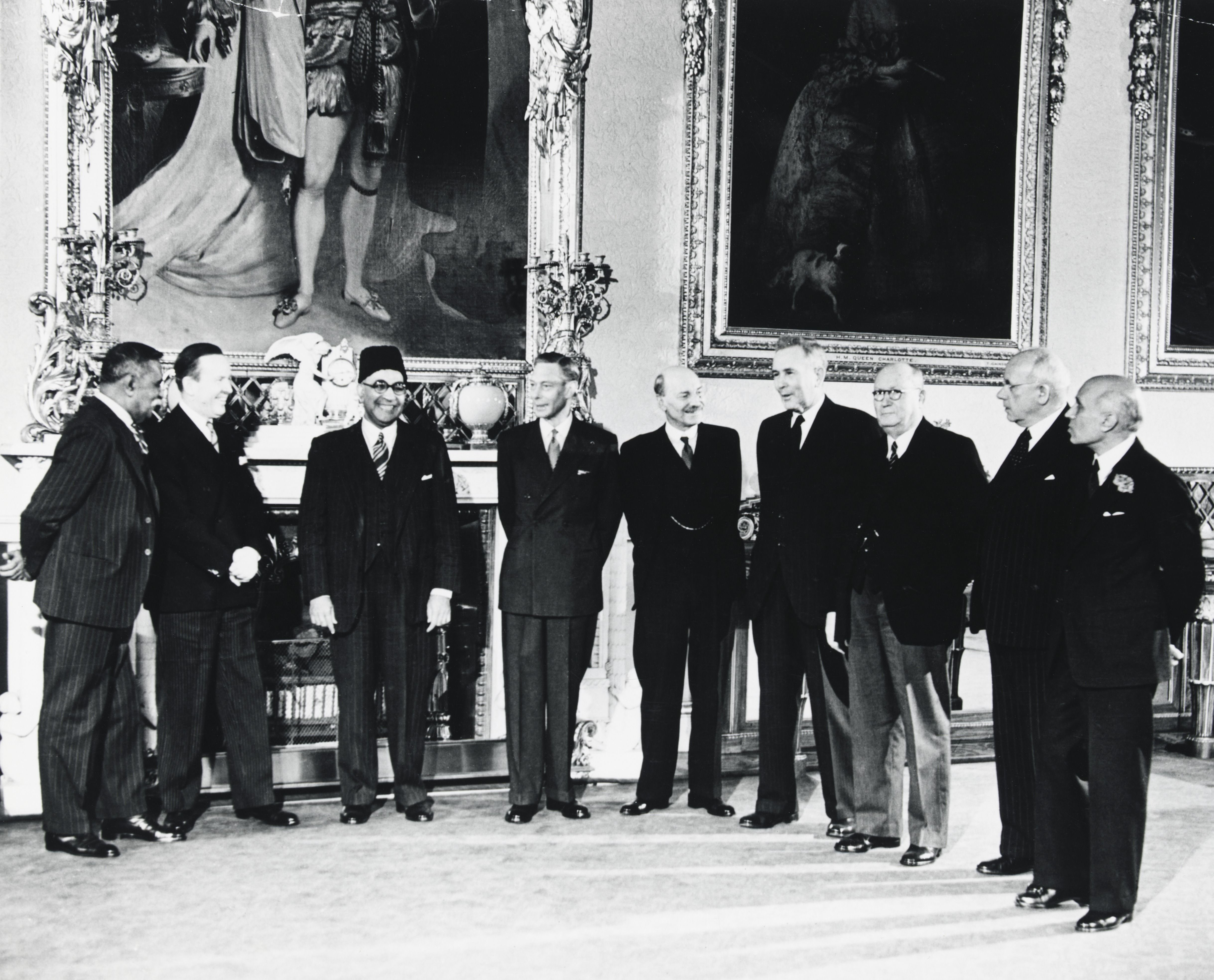 Leaders of eight countries who signed the London Declaration in 1949