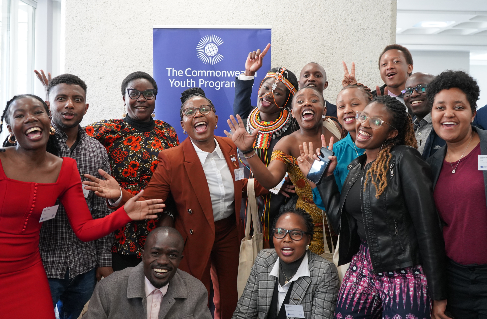 Group of Commonwealth youth leaders