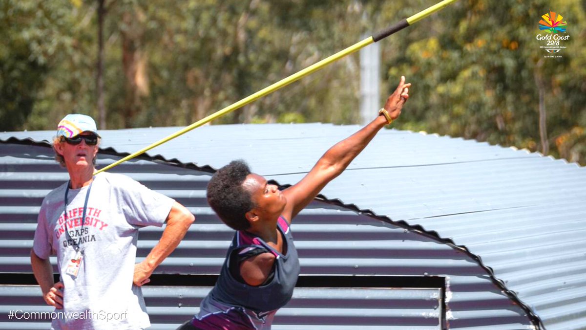 Friana Kwevira representing Vanuatu at the 2018 Commonwealth Games