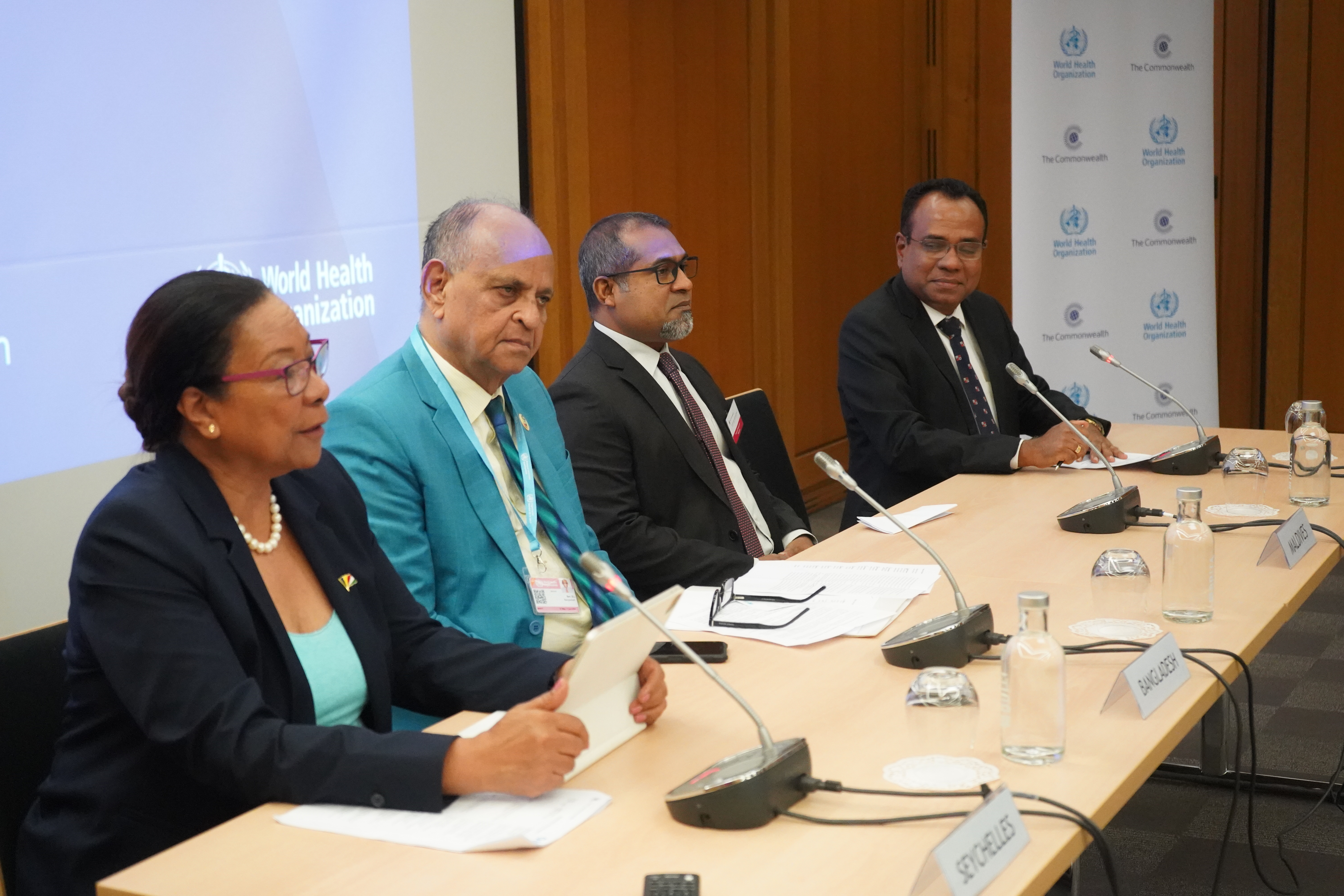 A ministerial panel at the conference