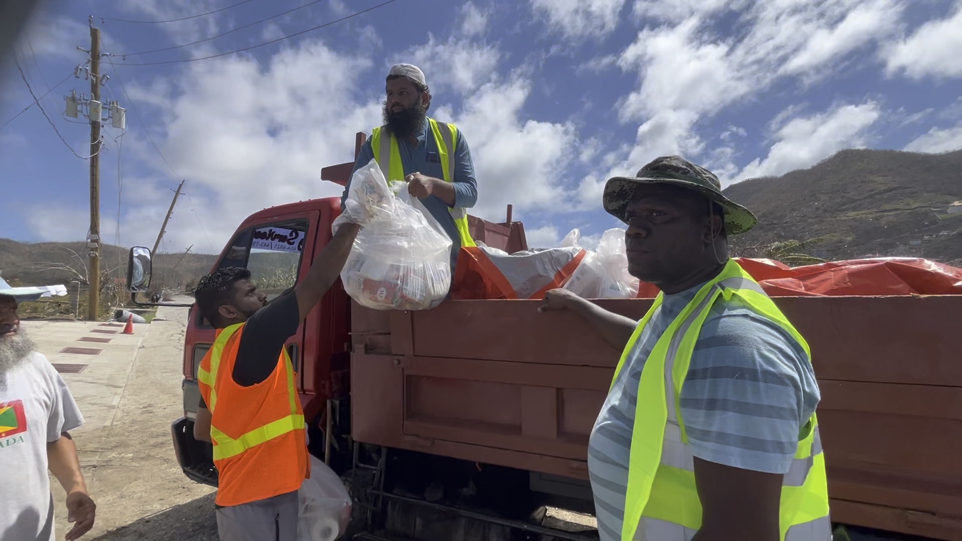 Relief work in Grenada
