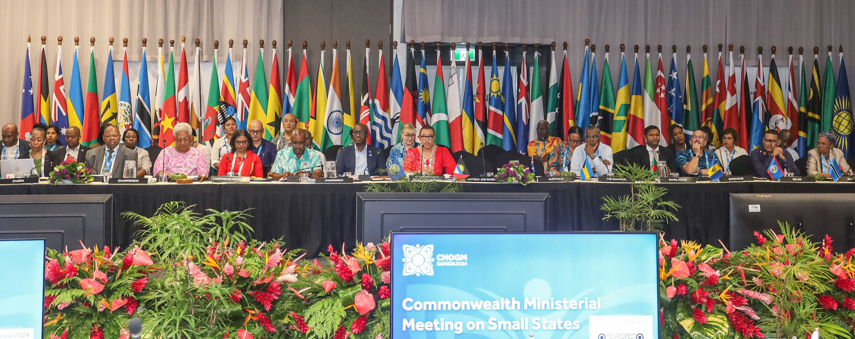 Leaders at the Commonwealth Ministerial Meeting on Small States