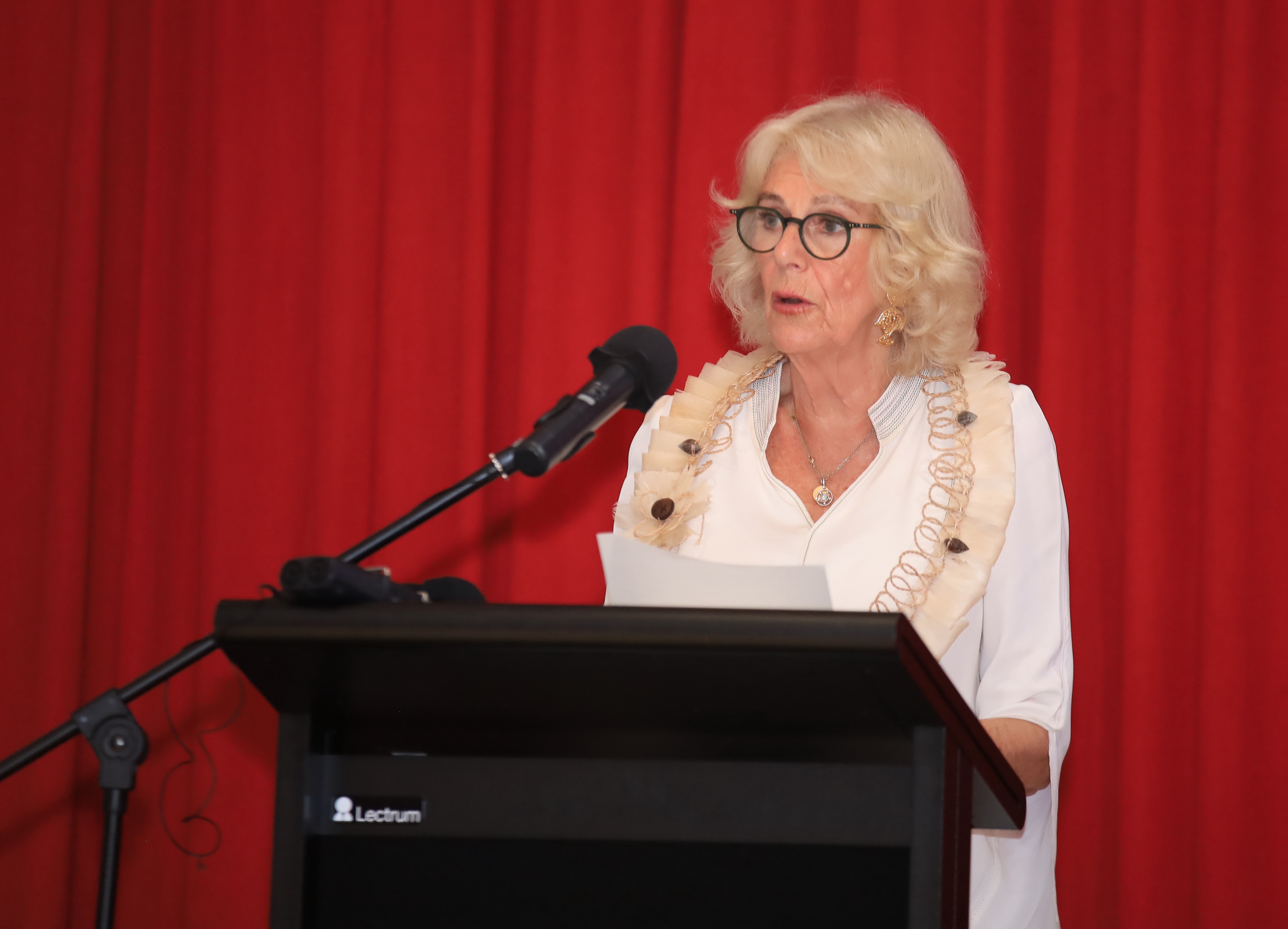 Her Majesty The Queen at the high-level side event at CHOGM 2024