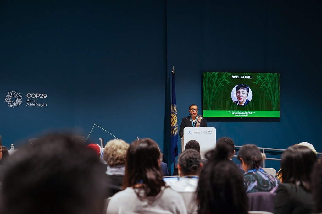 Secretary-General speaking at the Iwokrama event