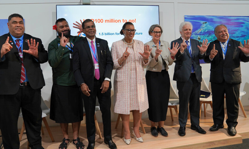Panelists at the side event on the upcoming launch of the Pacific Resilience Facility 