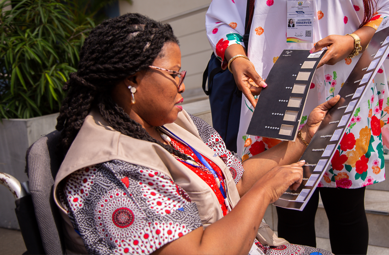 Ballots printed in Braille