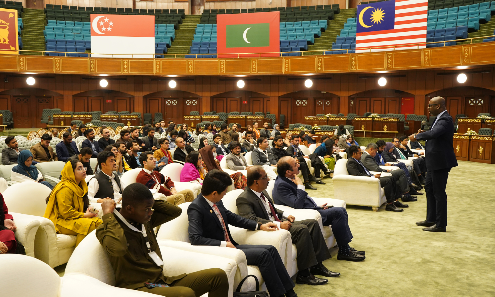 Head of Social Policy Development at the Commonwealth Secretariat, Layne Robinson address young people at the Commonwealth Asia Youth Alliance (CAYA) Summit
