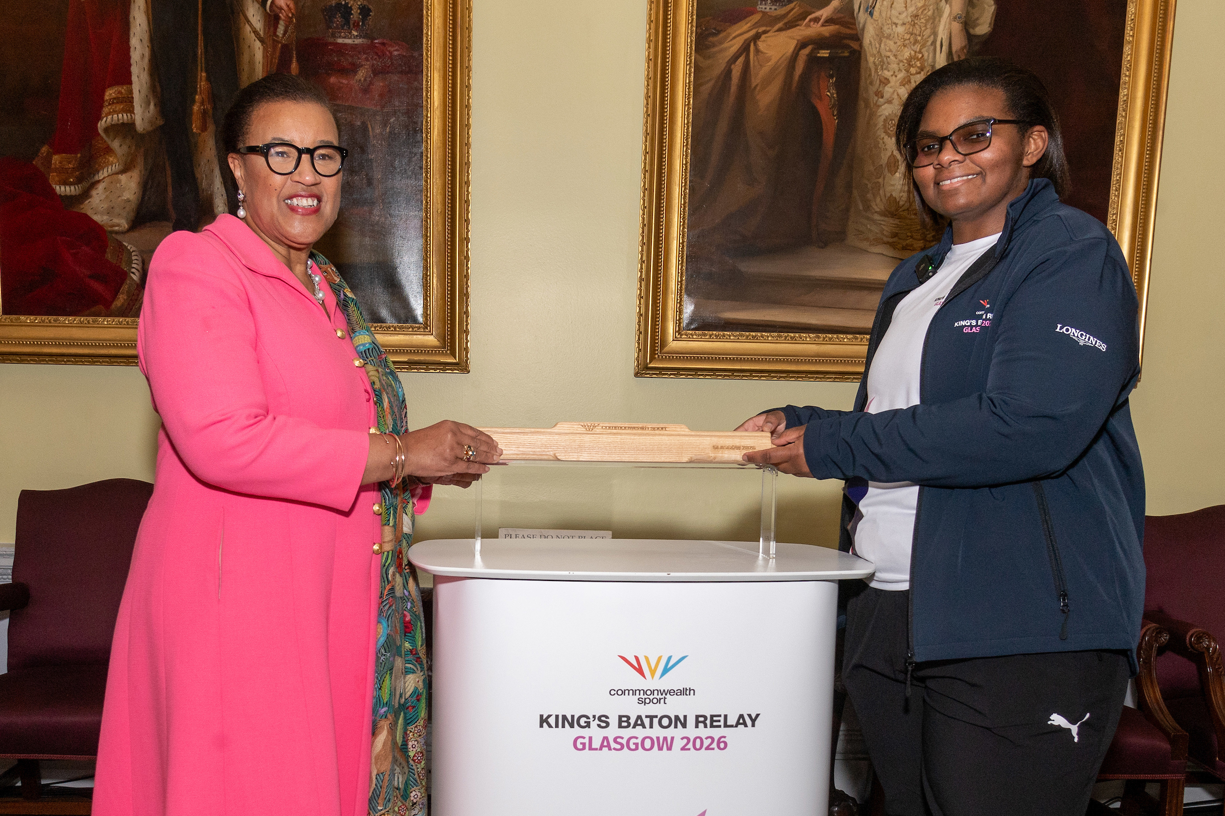 Secretary-General with baton bearer