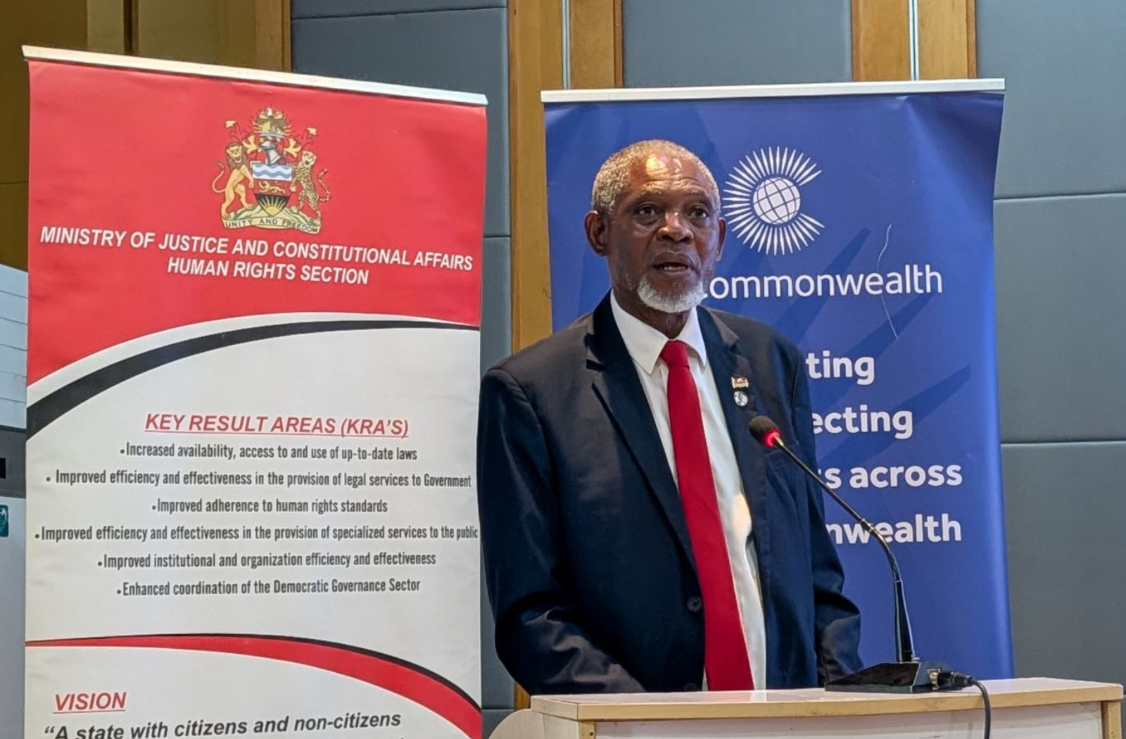 HE Titus Mvola, Malawi’s Minister of Justice