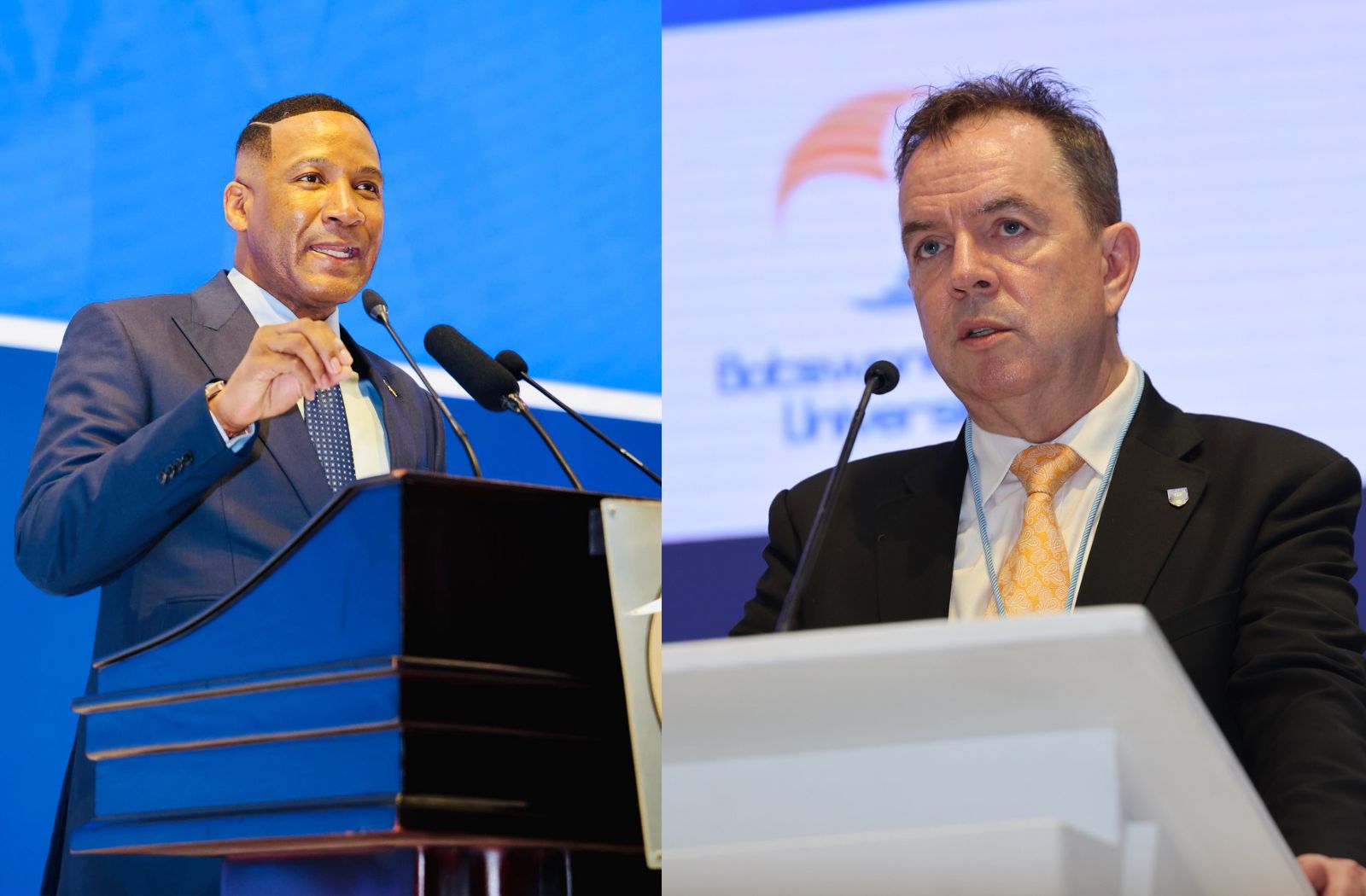 President Boko and Prof Peter Scott