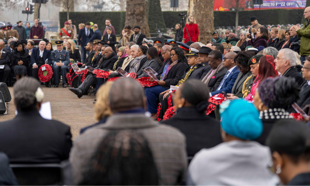 Memorial Gates service