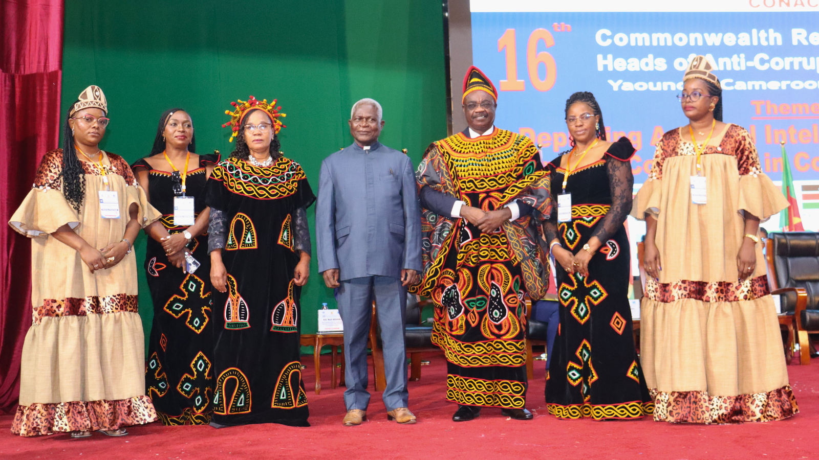 Dr Roger Koranteng receiving the Toghu in recognition of his contributions to outstanding contributions to the fight against corruption