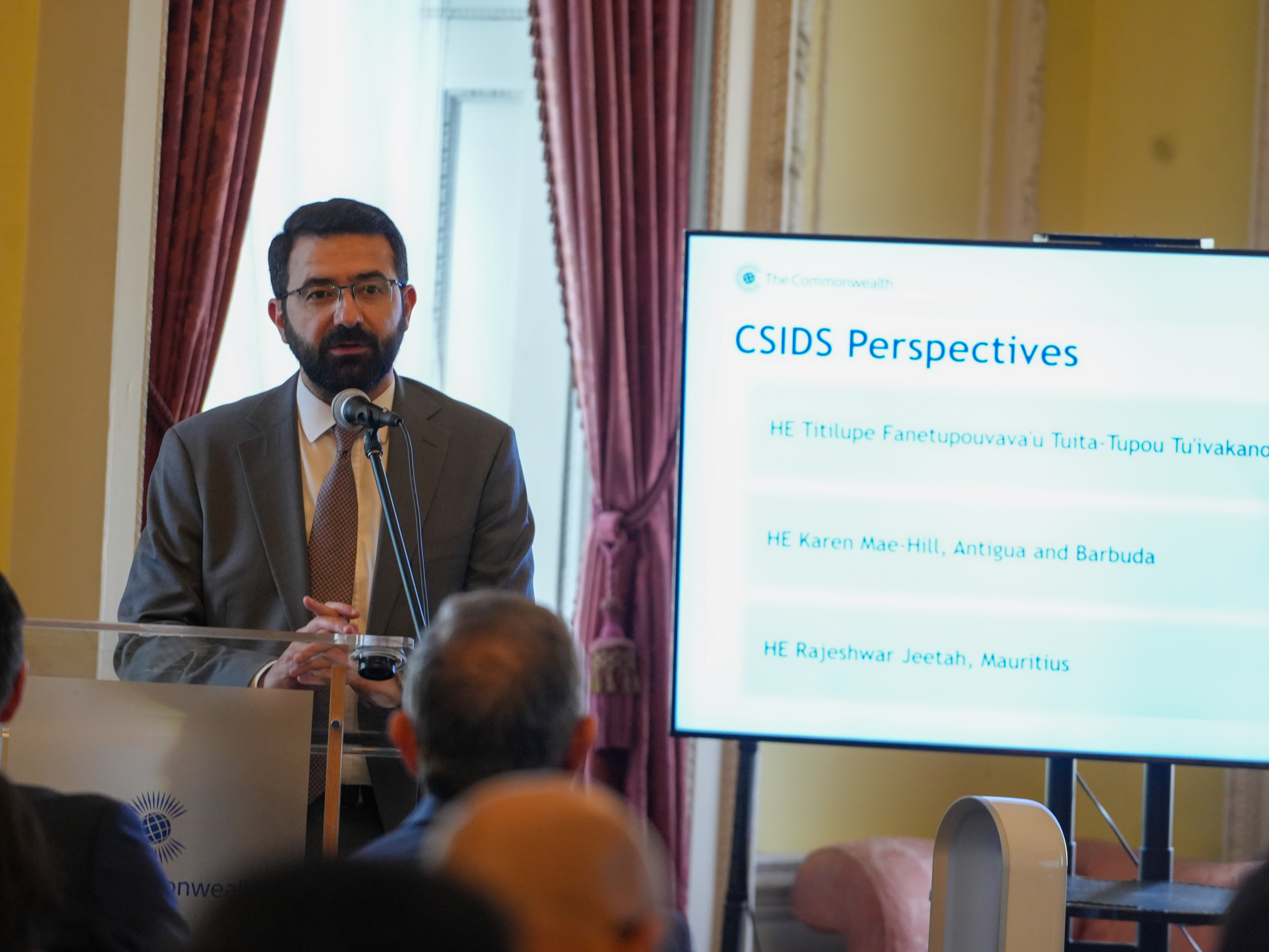 Elmaddin Mehdiyev, Head of the Middle East and Africa Directorate, Ministry of Foreign Affairs of the Republic of Azerbaijan, and Co-chair of the COP29 Presidency–Commonwealth Fund for Small Island Developing States.
