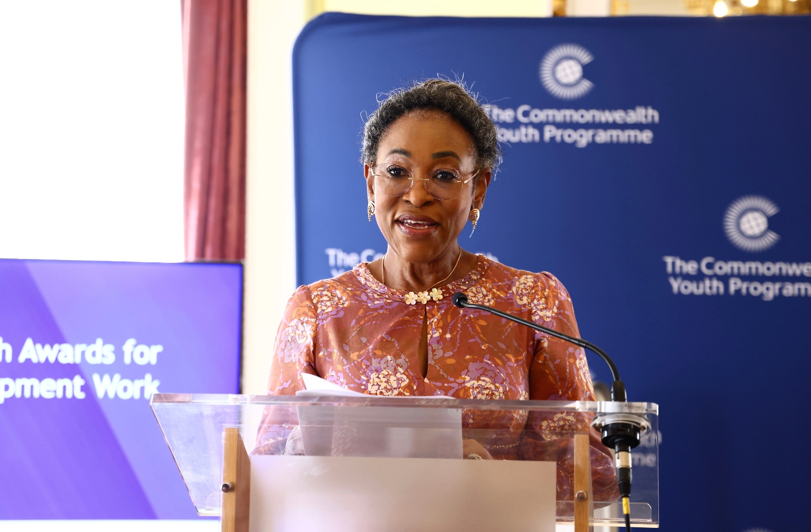 Commonwealth Secretary-General speaking at the 2026 Commonwealth Youth Awards ceremony