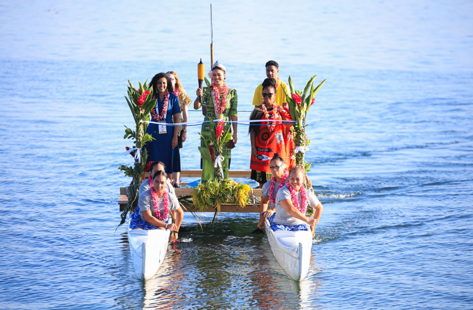 Torch arrives for the CHOGM 2024 opening ceremony