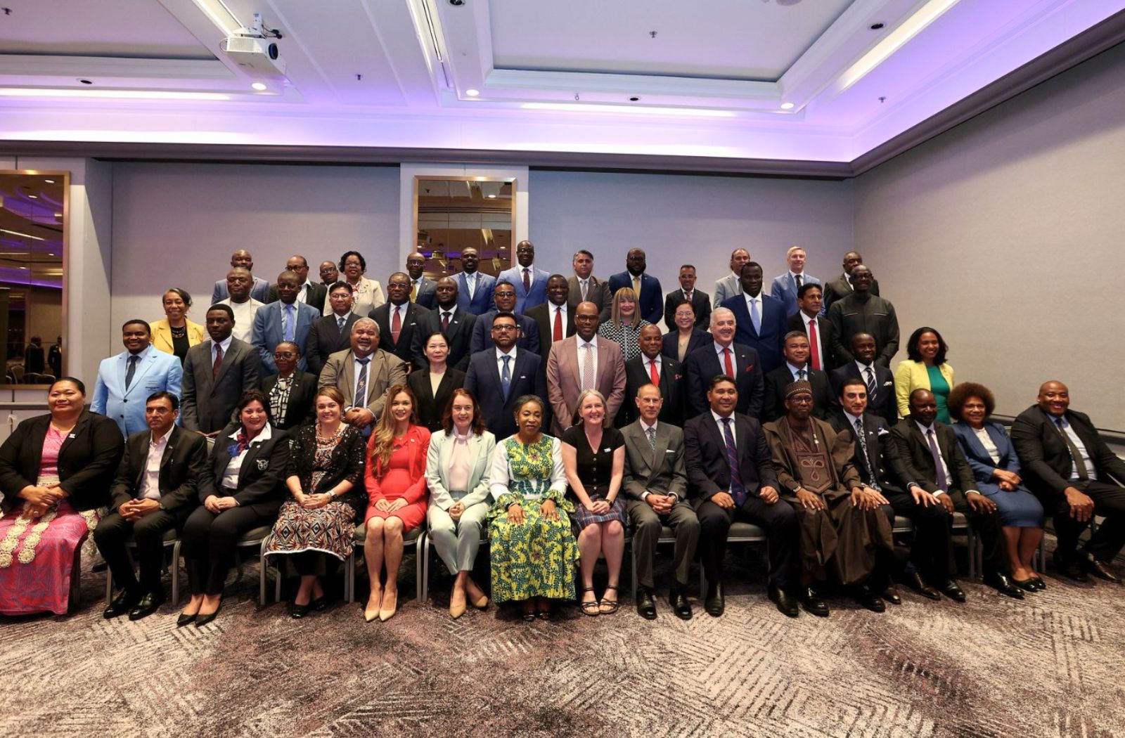 Family photo of ministers and senior officials attending the 12th Commonwealth Sports Ministers Meeting in Glasgow