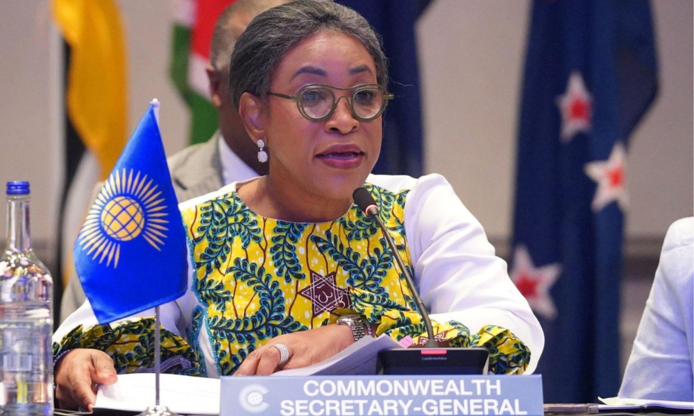 Commonwealth Secretary-General Shirley Botchwey speaking at the 12th Commonwealth Sports Ministers Meeting
