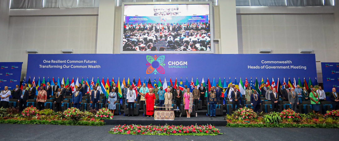 Family photo of Commonwealth leaders at CHOGM 2024 in Samoa