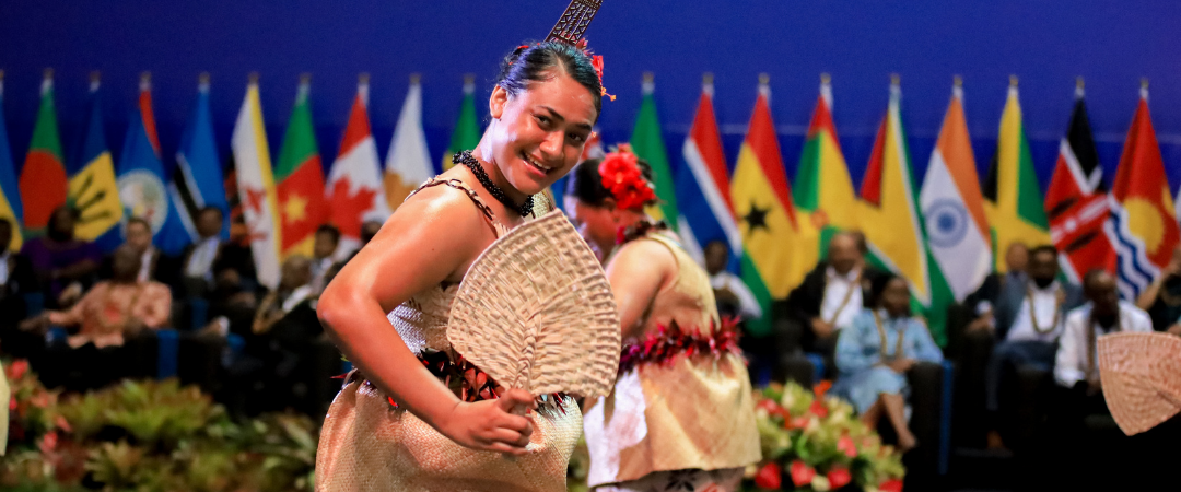 Cultural performance at the official opening ceremony of CHOGM 2024