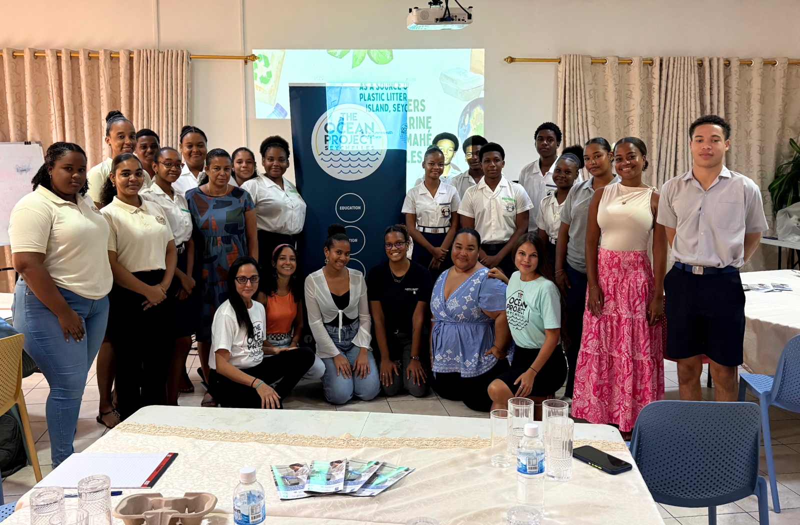 Seychelles group projects on Plastic in rivers