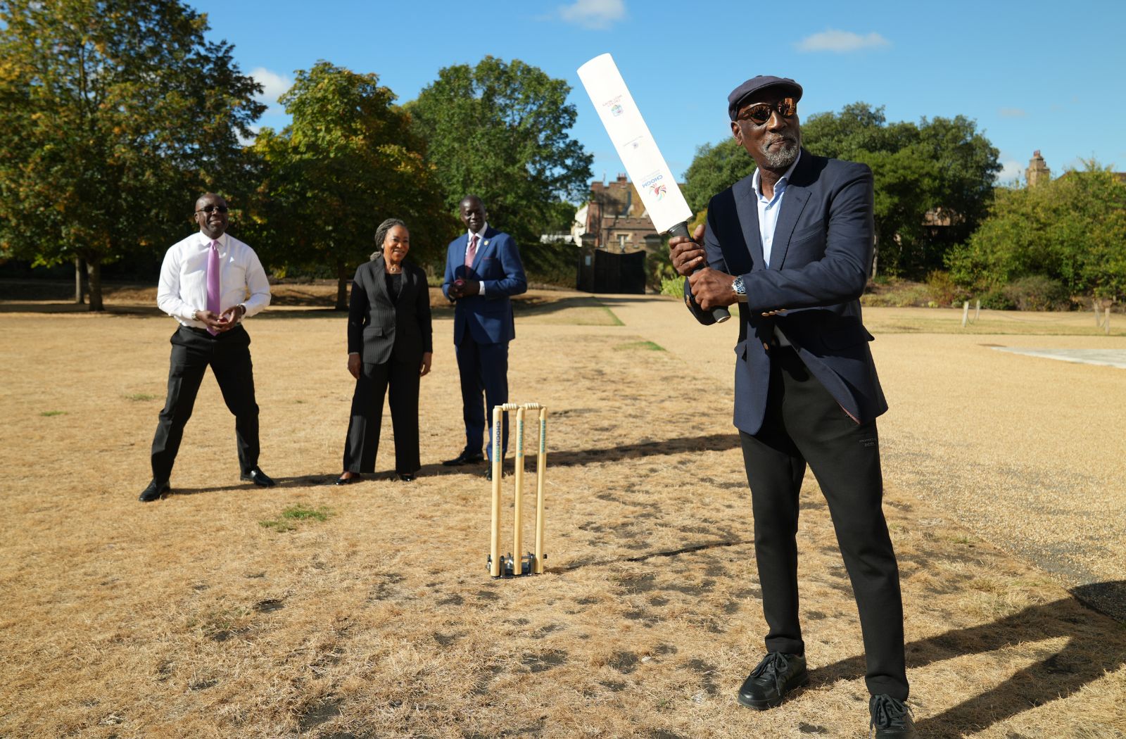 Sir Vivian Richards Playing cricket with Leaders of the Commonwealth