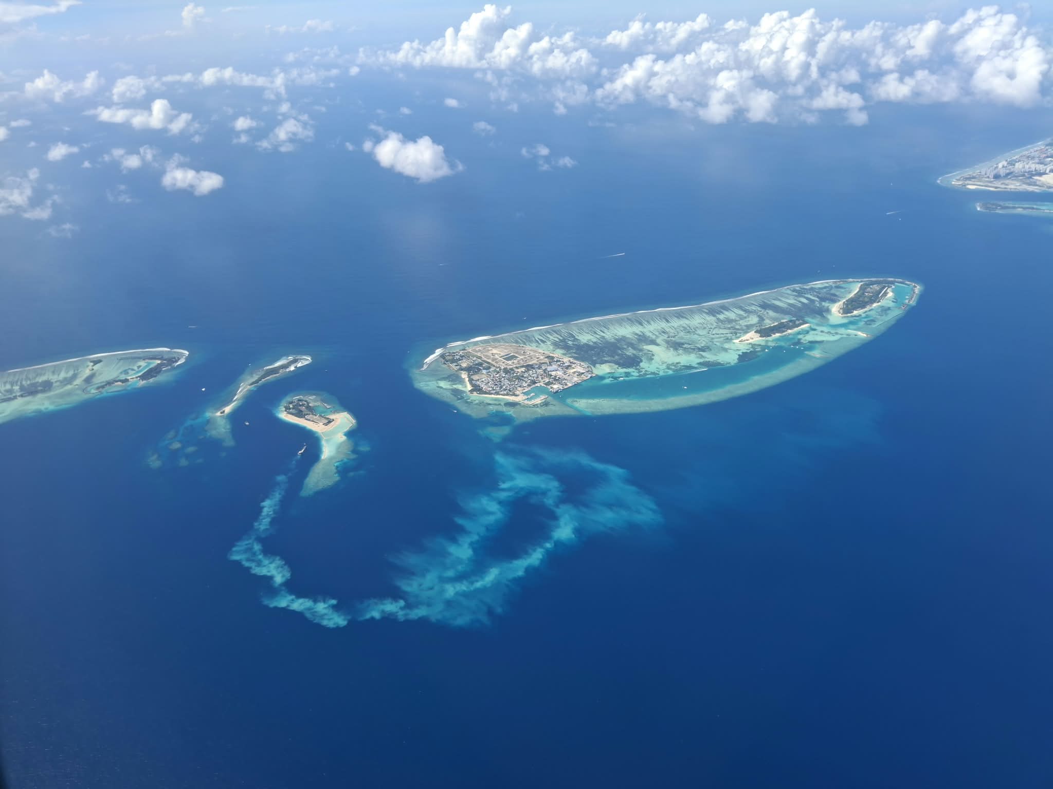 Maldives from birds eye view