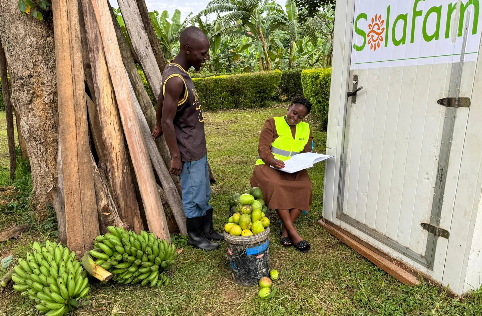 Shifra Ainomugisha Solafam Uganda uses solar and AI to keep harvests alive